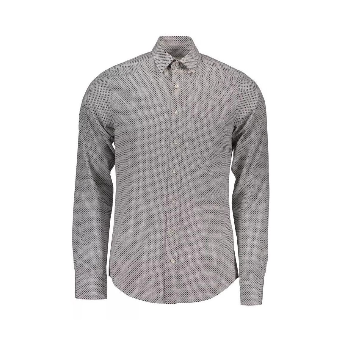 Contemporary Fit Shirt Small Allover Print - White main product photo