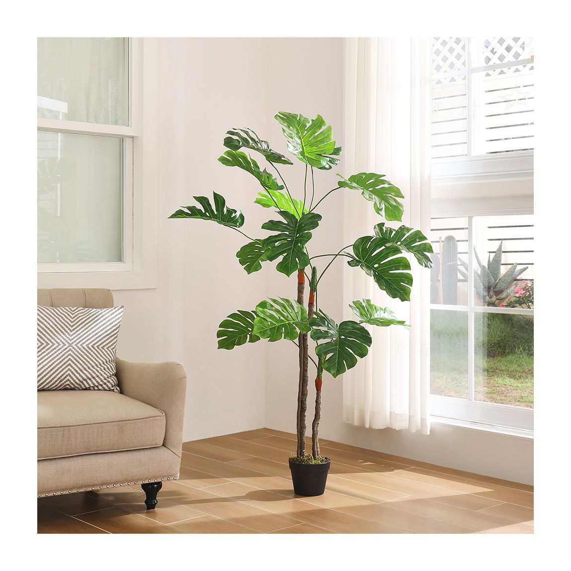 155cm Artificial Monstera Deliciosa Tree in Pot main product photo
