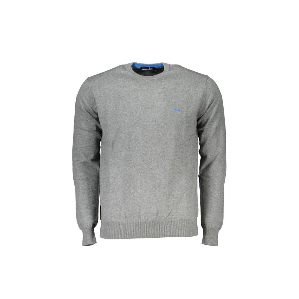 Crew Neck Jumper Casual Knitwear - Gray Sweaters main product photo