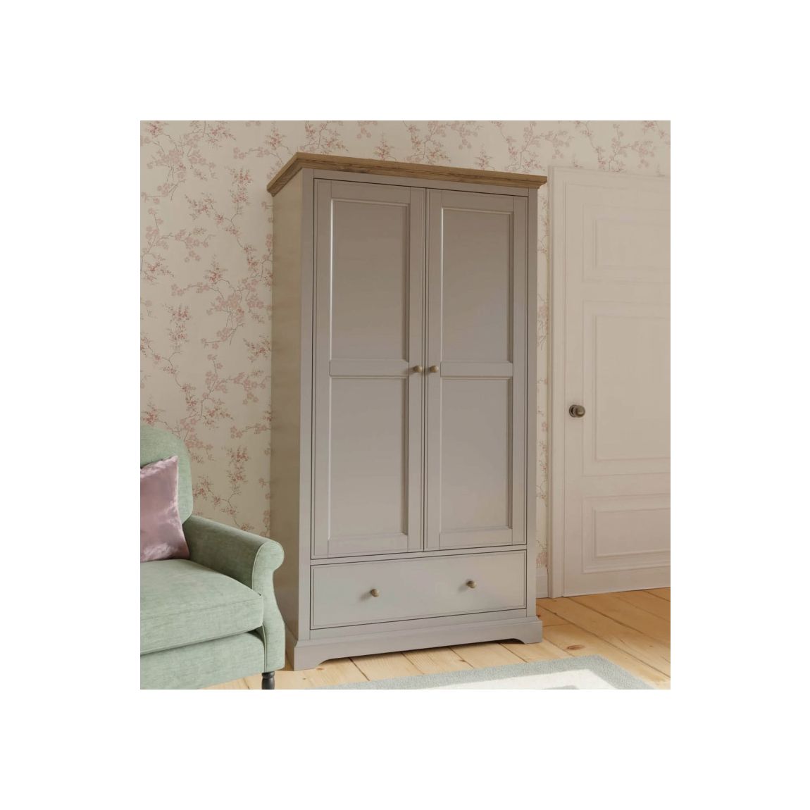 Oakham Wardrobe Pale French Grey main product photo