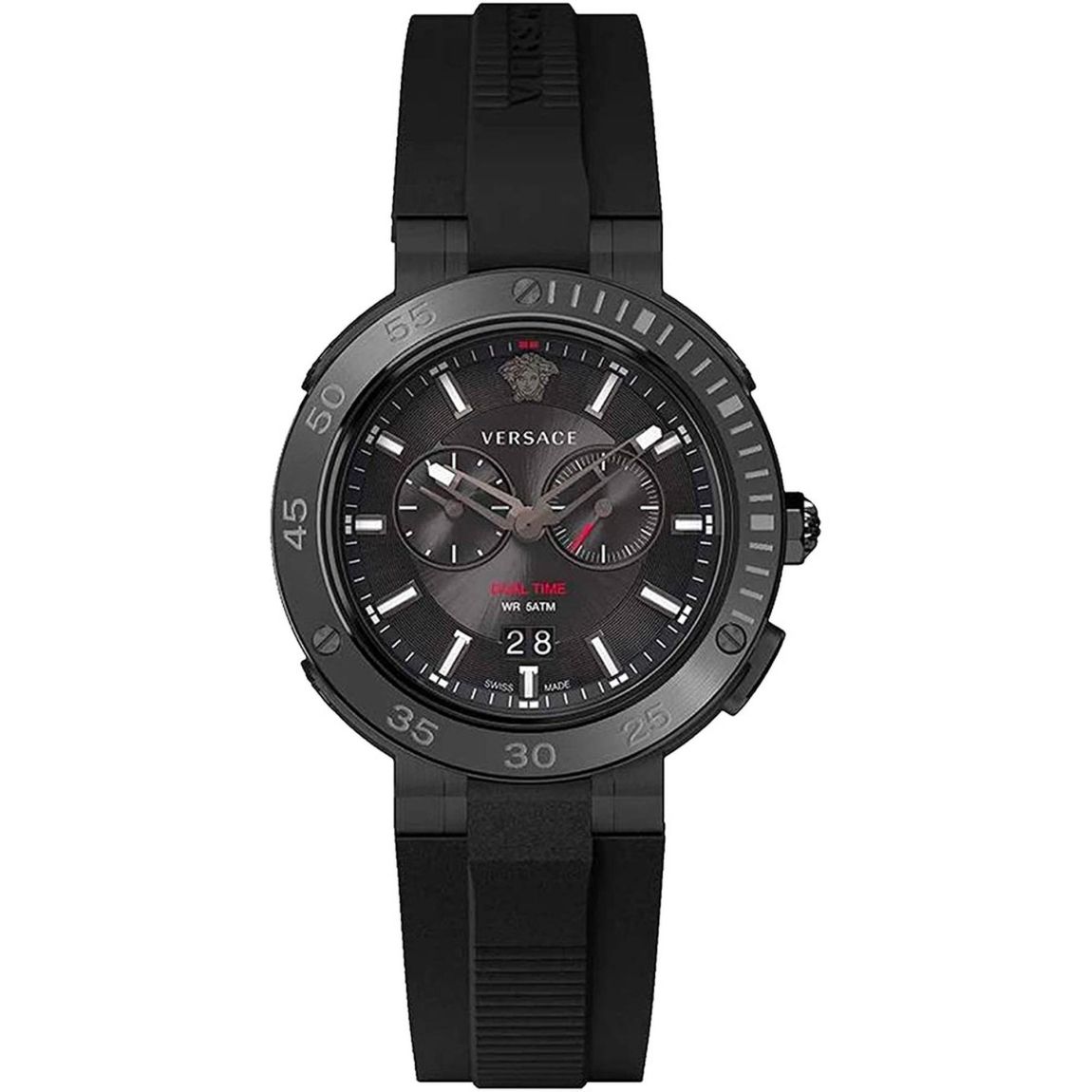 VRace Black Rubber Strap Watch Watches main product photo