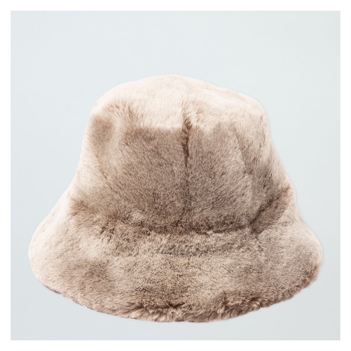 Butterscotch Shearling Suede Bucket Hat main product photo
