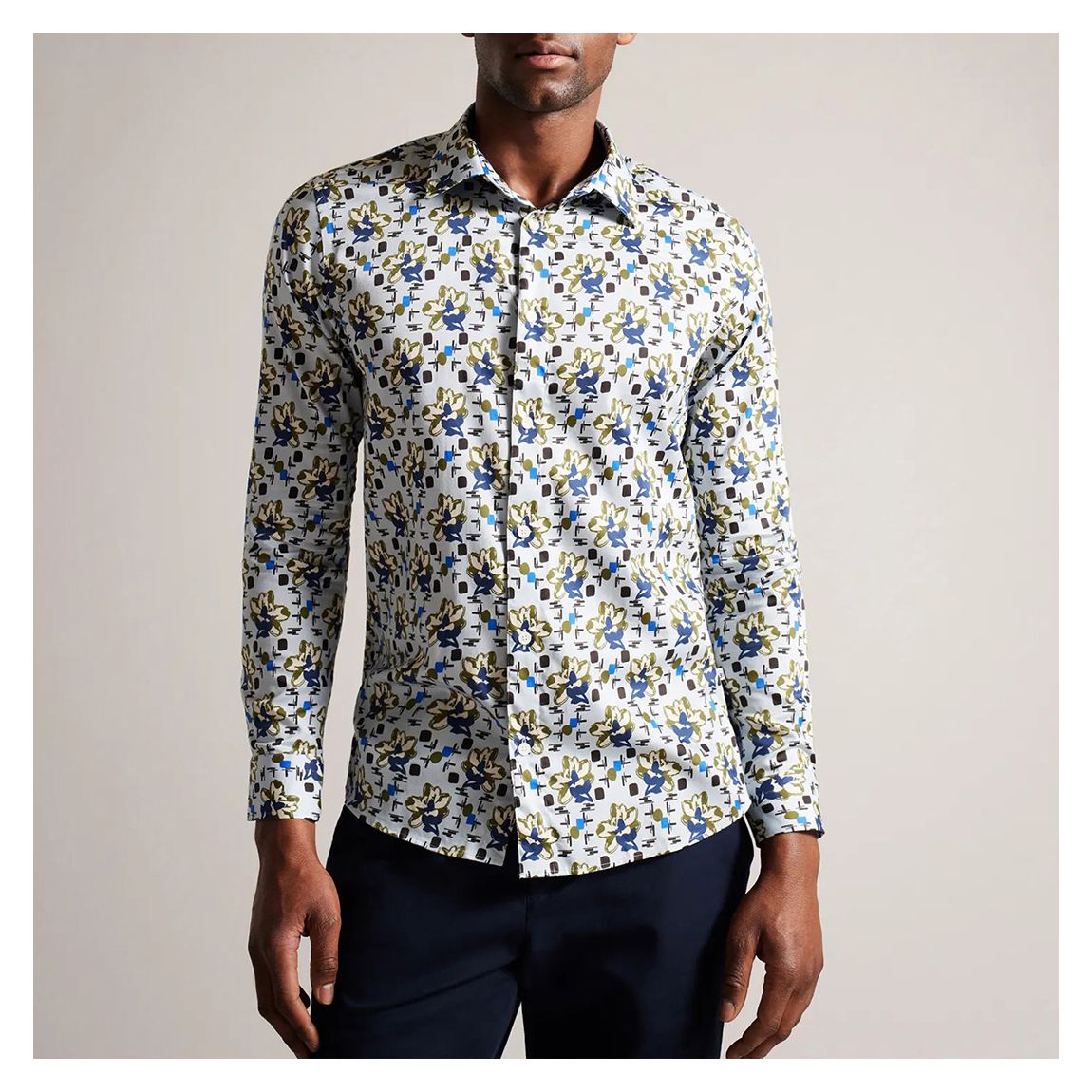 Blue Slim Magnolia Shirt main product photo
