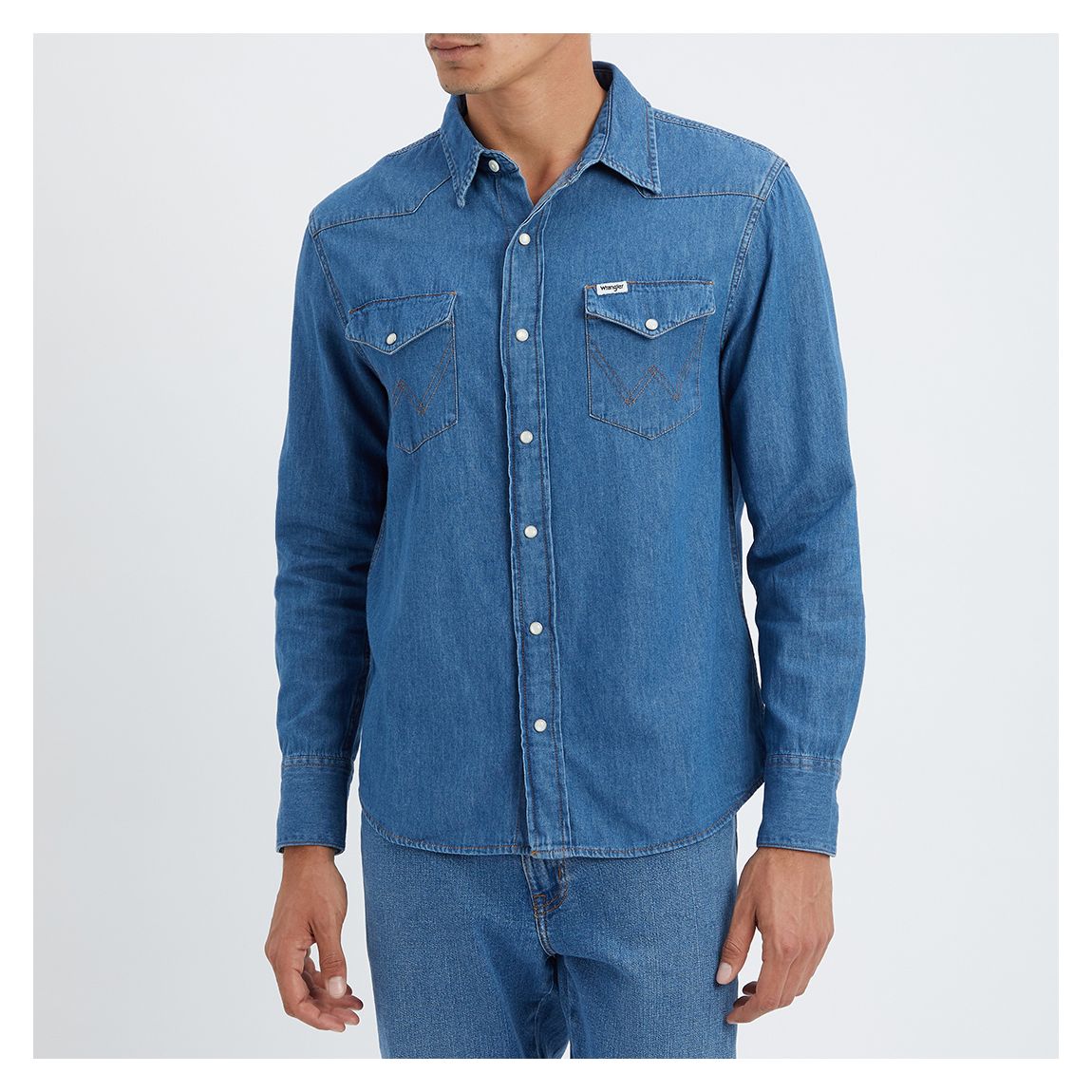 Mid Stone Western Shirt main product photo