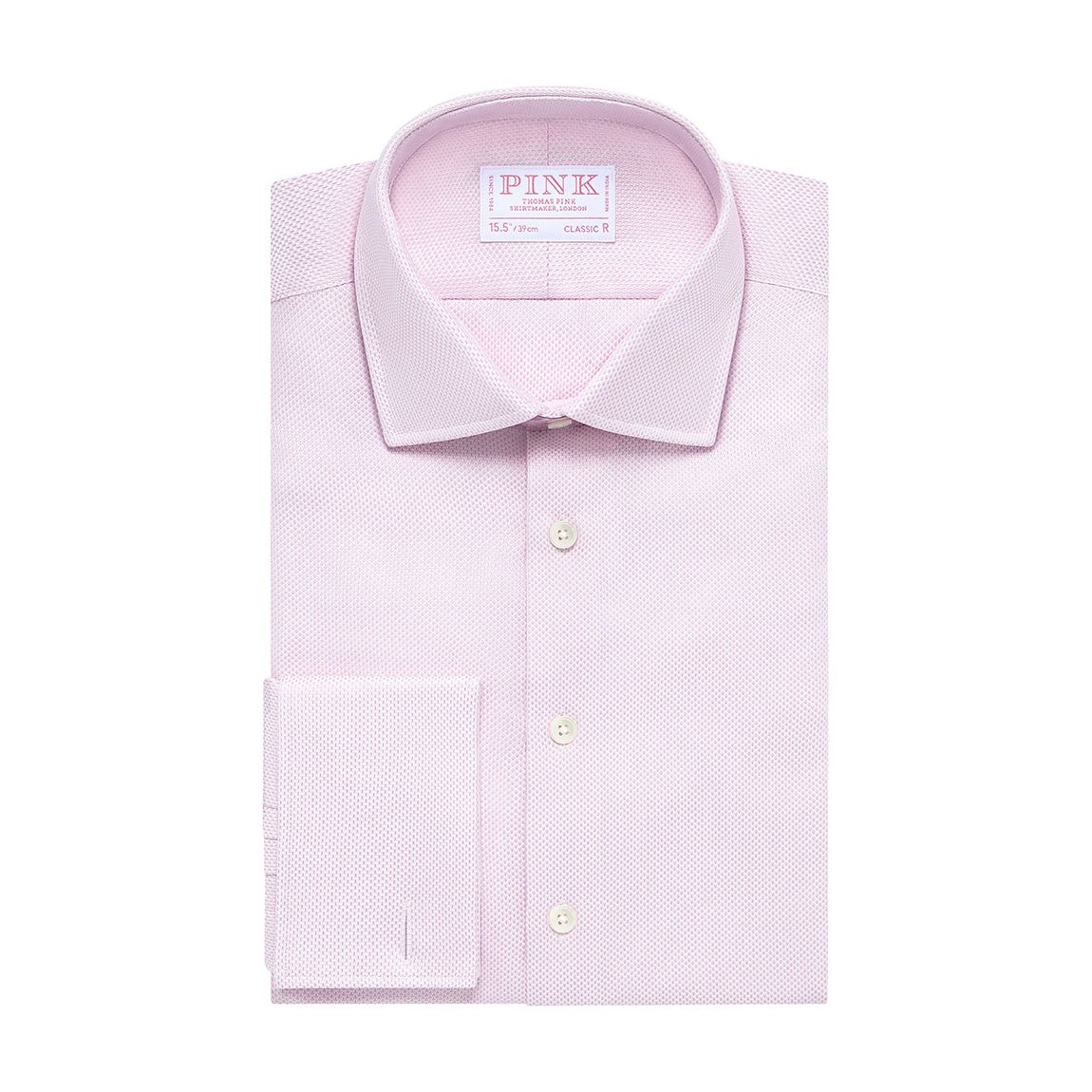 Pink Jacquard Classic Fit Cotton Shirt main product photo