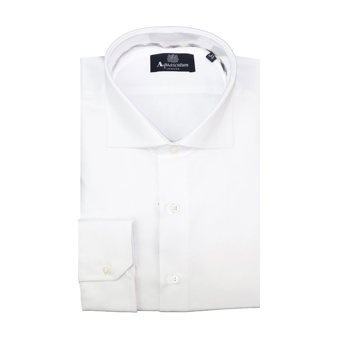 White Long Sleeve Button Cuff Cotton Shirt main product photo
