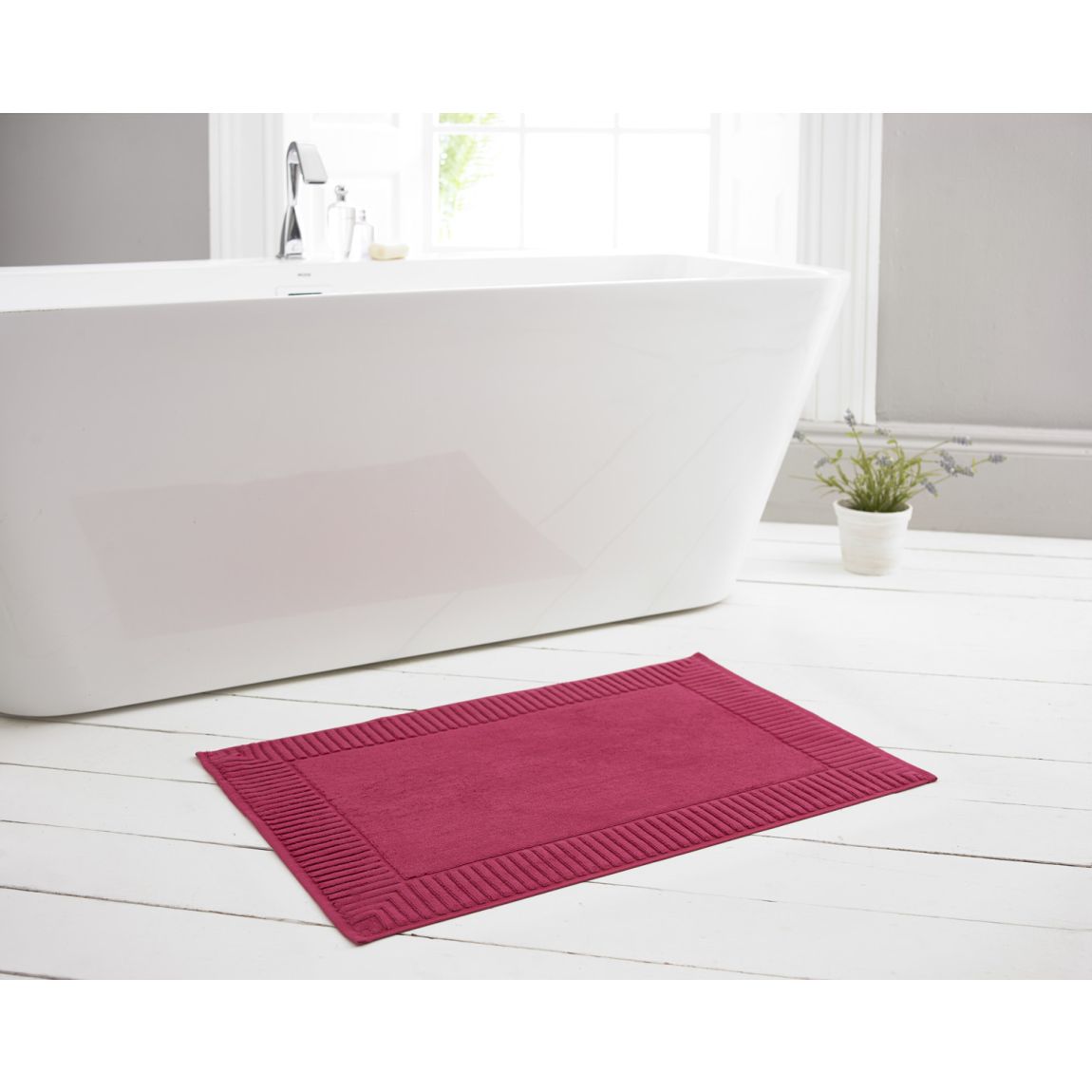 Bliss Bath Mat, Magenta main product photo
