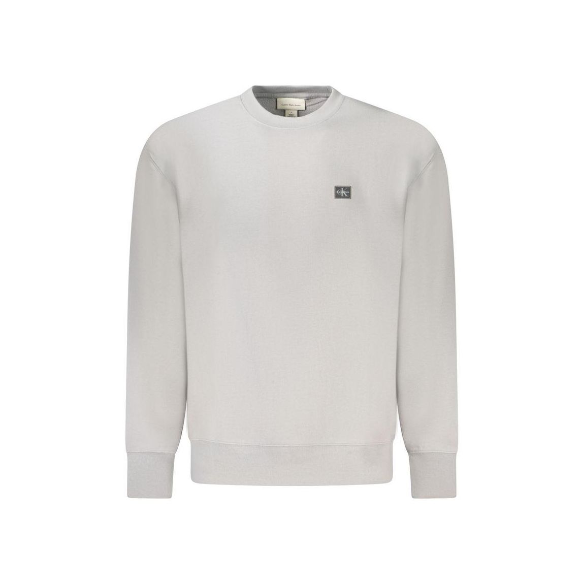 Brushed Texture Crew Neck Long-Sleeve Sweatshirt with Bold Logo - main product photo