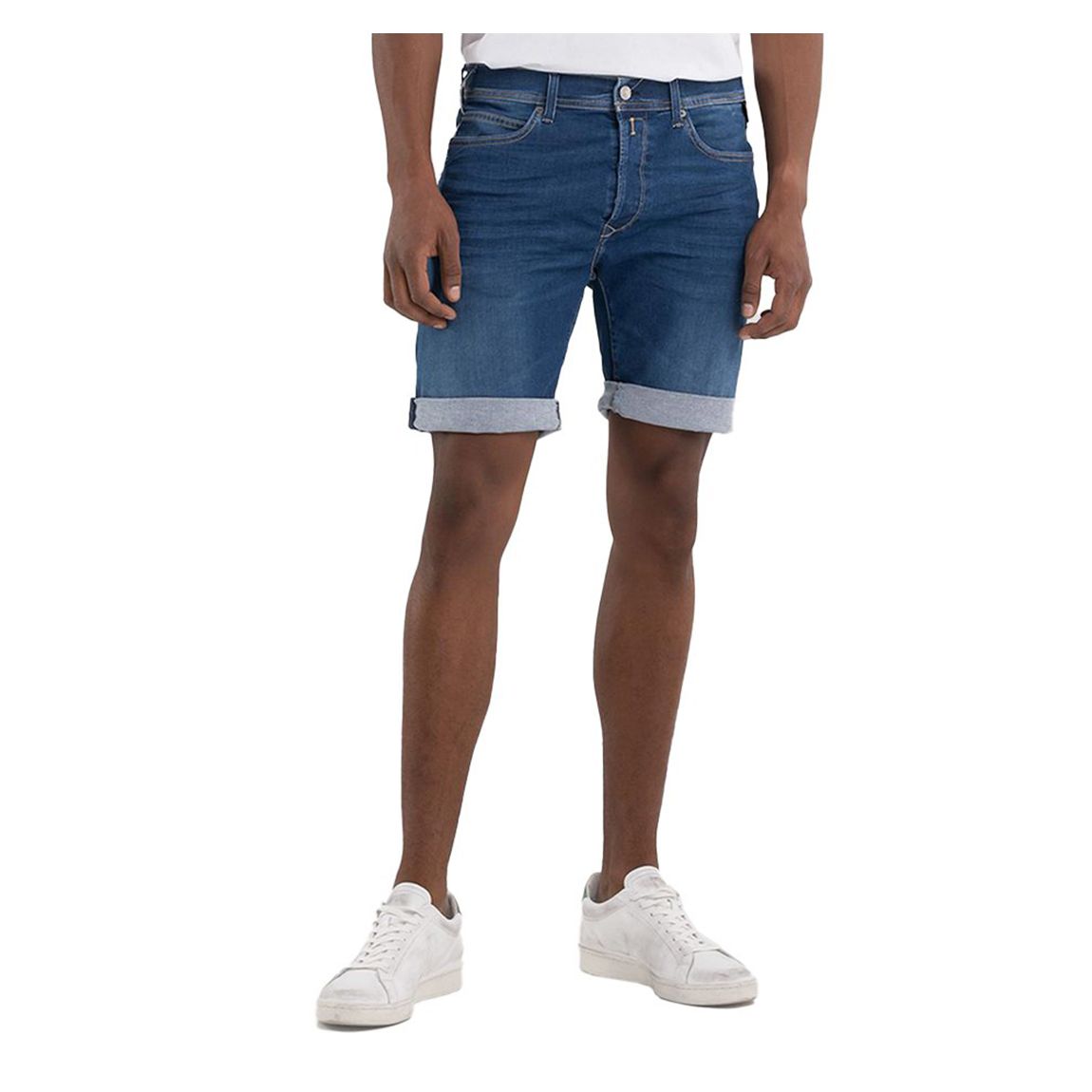 Mid Blue 901 Slim Shorts main product photo