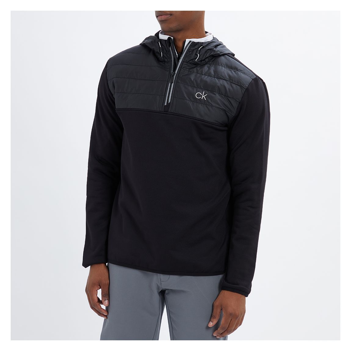 Black Lightweight Stretch Hoodie main product photo