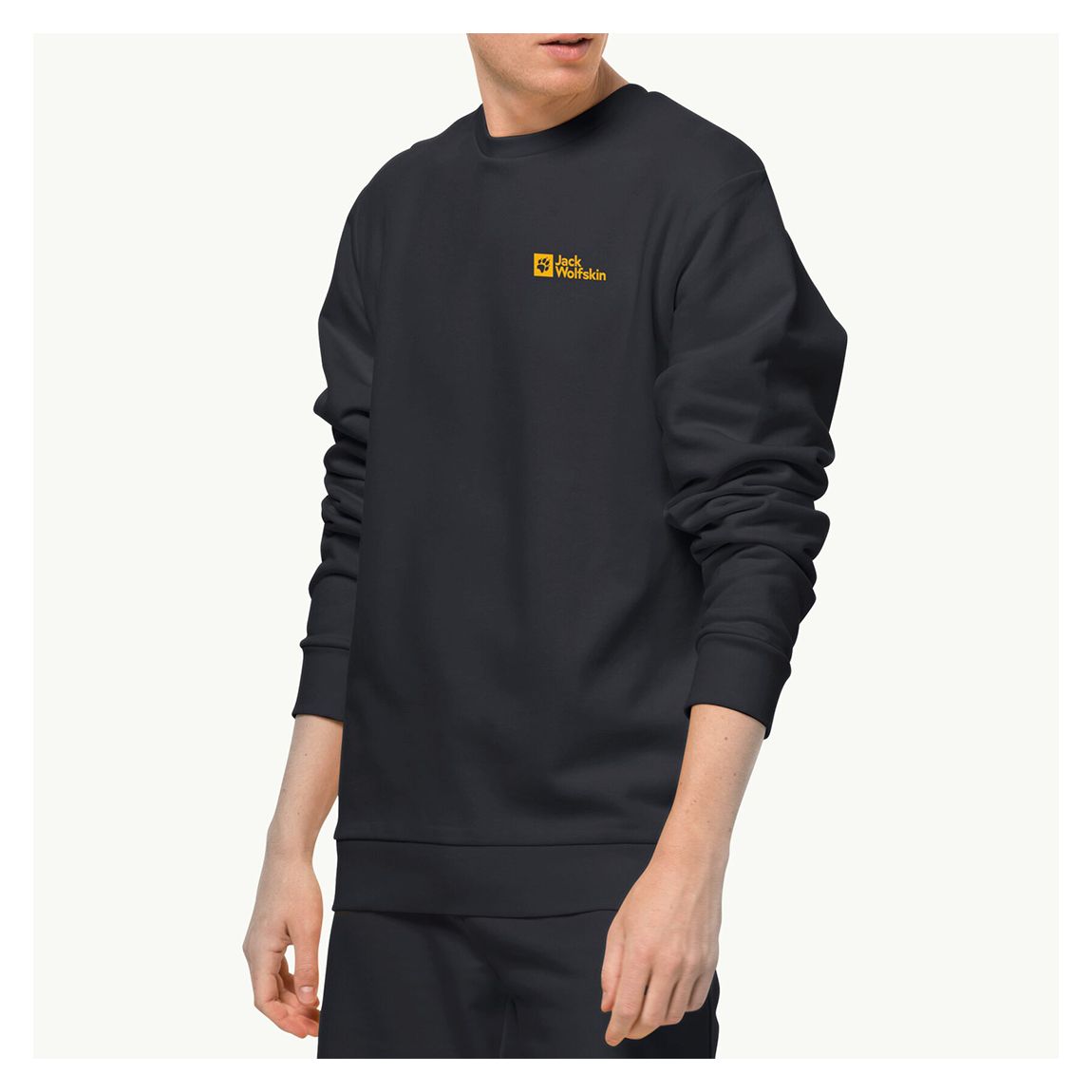 Black Essential Cotton Sweatshirt main product photo