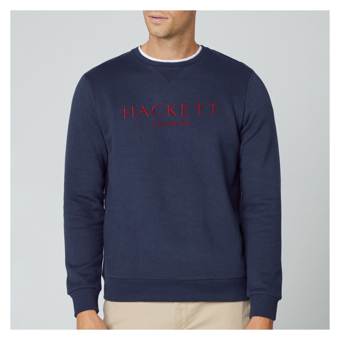 Navy Branded Cotton Blend Sweatshirt main product photo