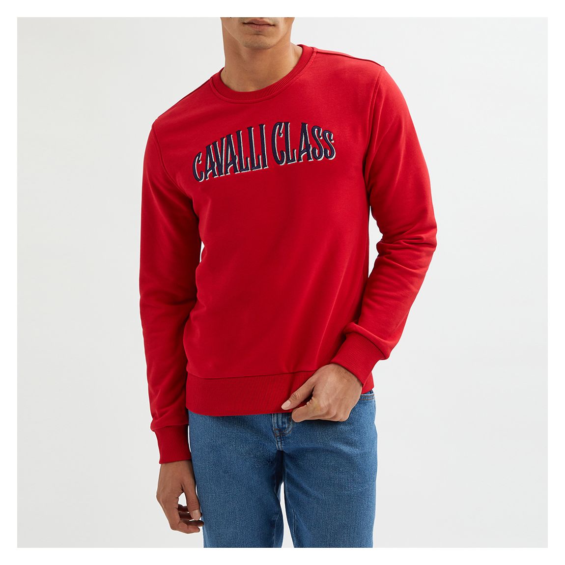 Red Logo Cotton Blend Sweatshirt main product photo