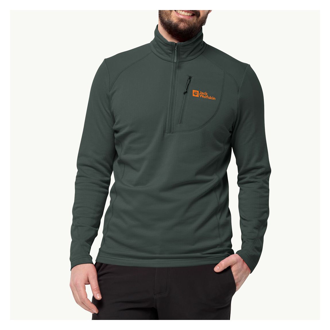 Dark Olive Kolbenberg Half Zip Fleece main product photo
