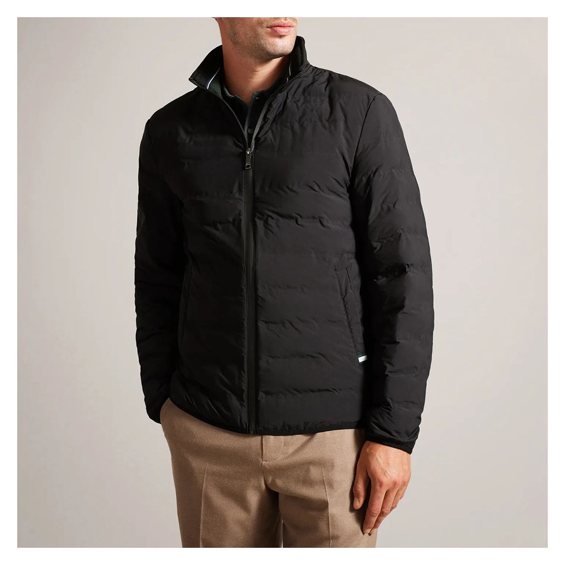 Black Welded Nylon Liner Jacket main product photo