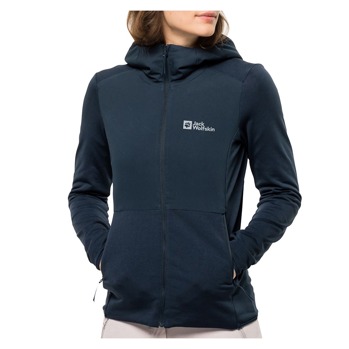 Navy Pack & Go Hybrid Jacket main product photo