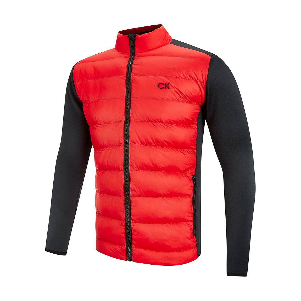 Red/Black Quilted Hybrid Jacket main product photo