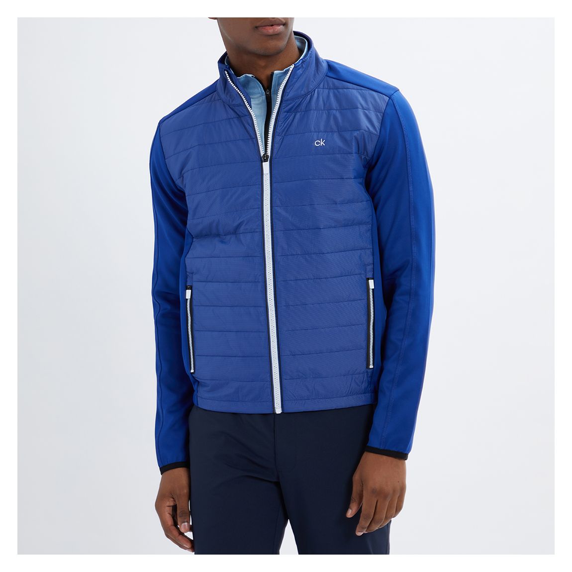Blue Quilted Lightweight Jacket main product photo