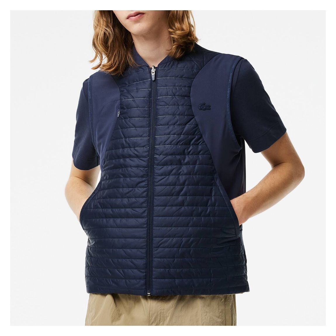 Navy Quilted Gilet main product photo