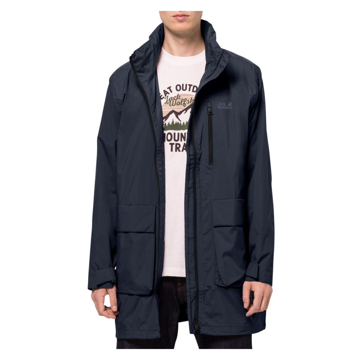 Navy Norden Port Waterproof Parka main product photo