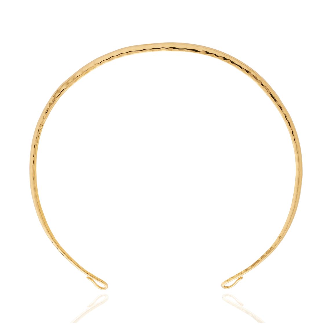 Gold Vermeil Hammered Torc main product photo