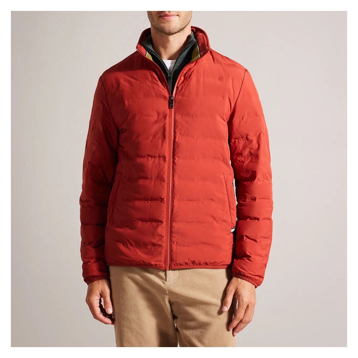 Orange Welded Nylon Liner Jacket main product photo