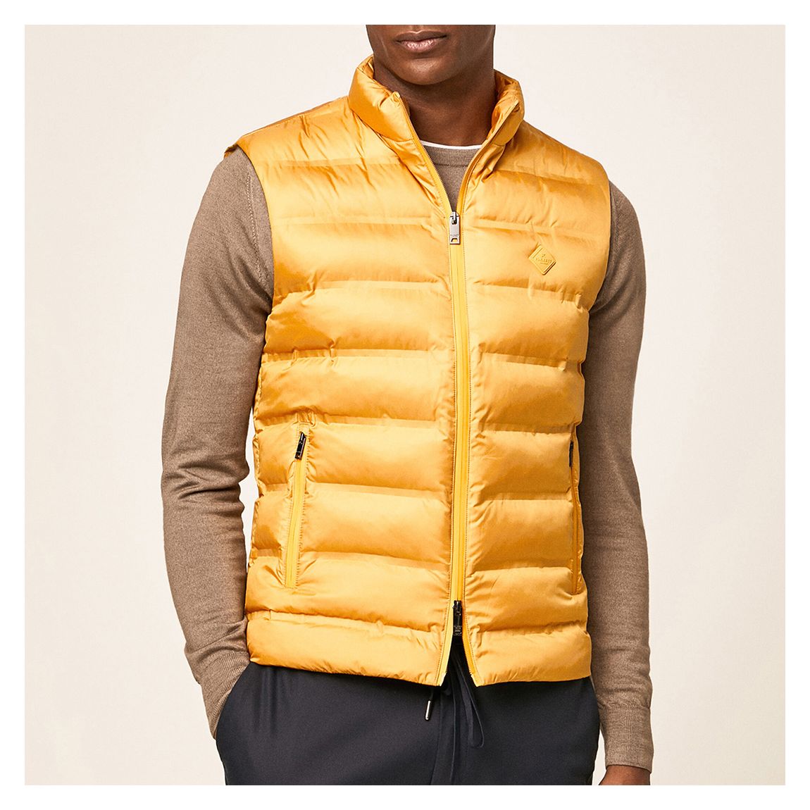Yellow Padded Gilet main product photo