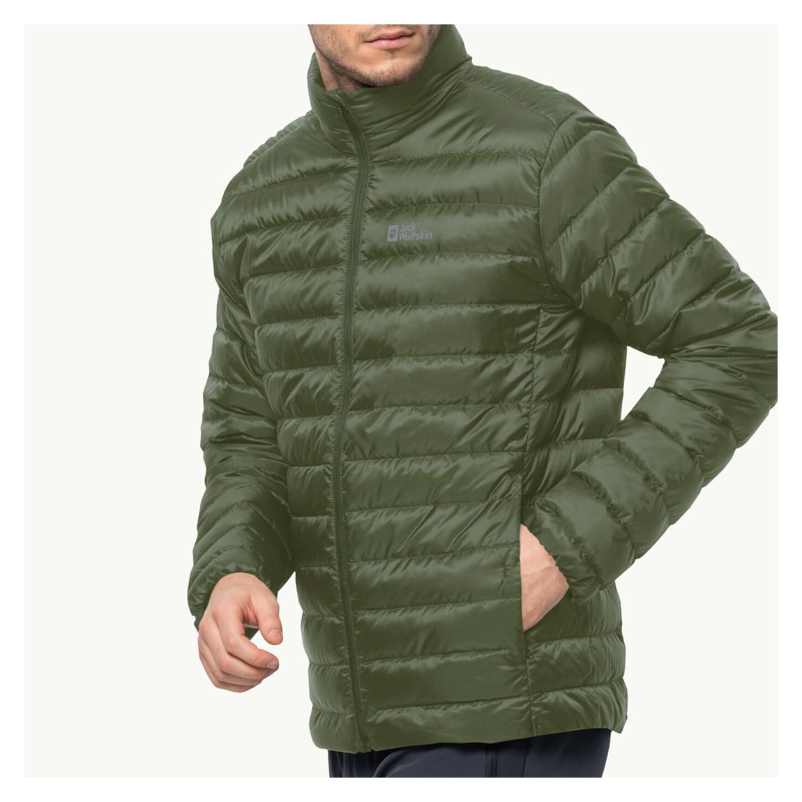 Khaki Pack & Go Down Gilet main product photo