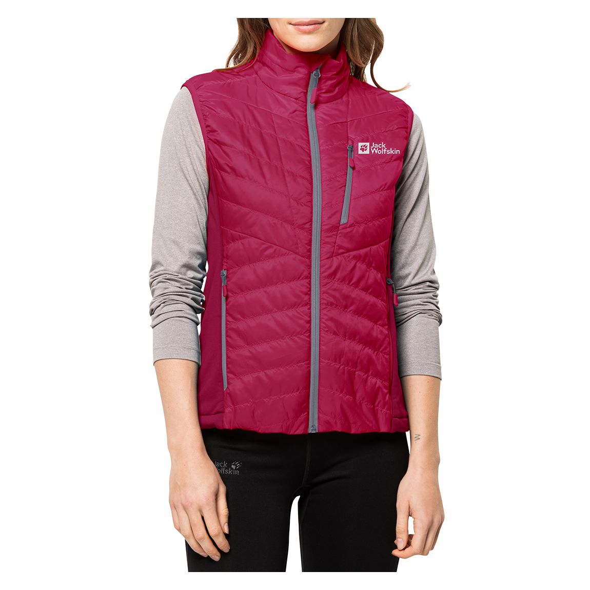 Pink Routeburn Pro Outdoor Quilted Gilet main product photo