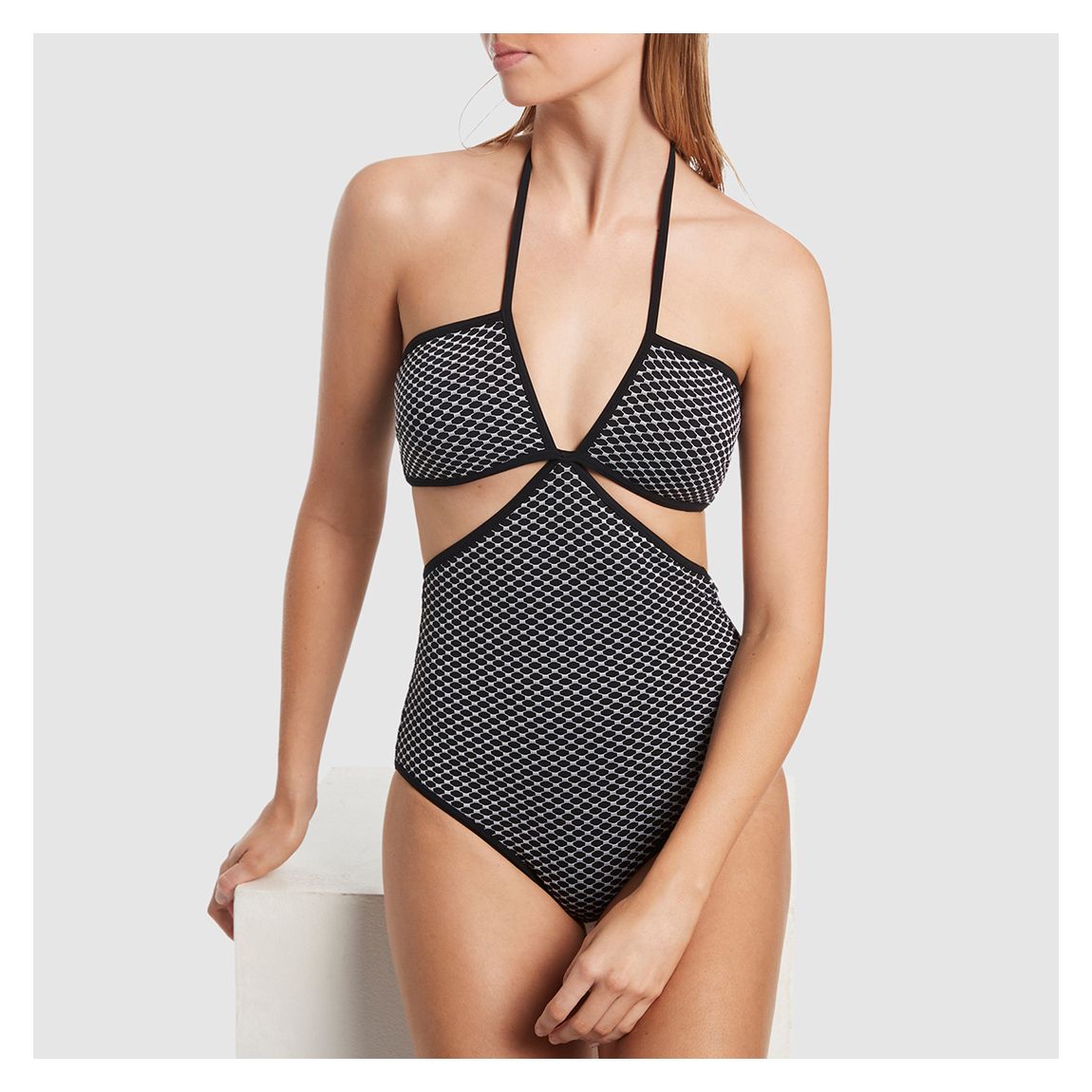 Black Corallo Cut Out Swimsuit main product photo