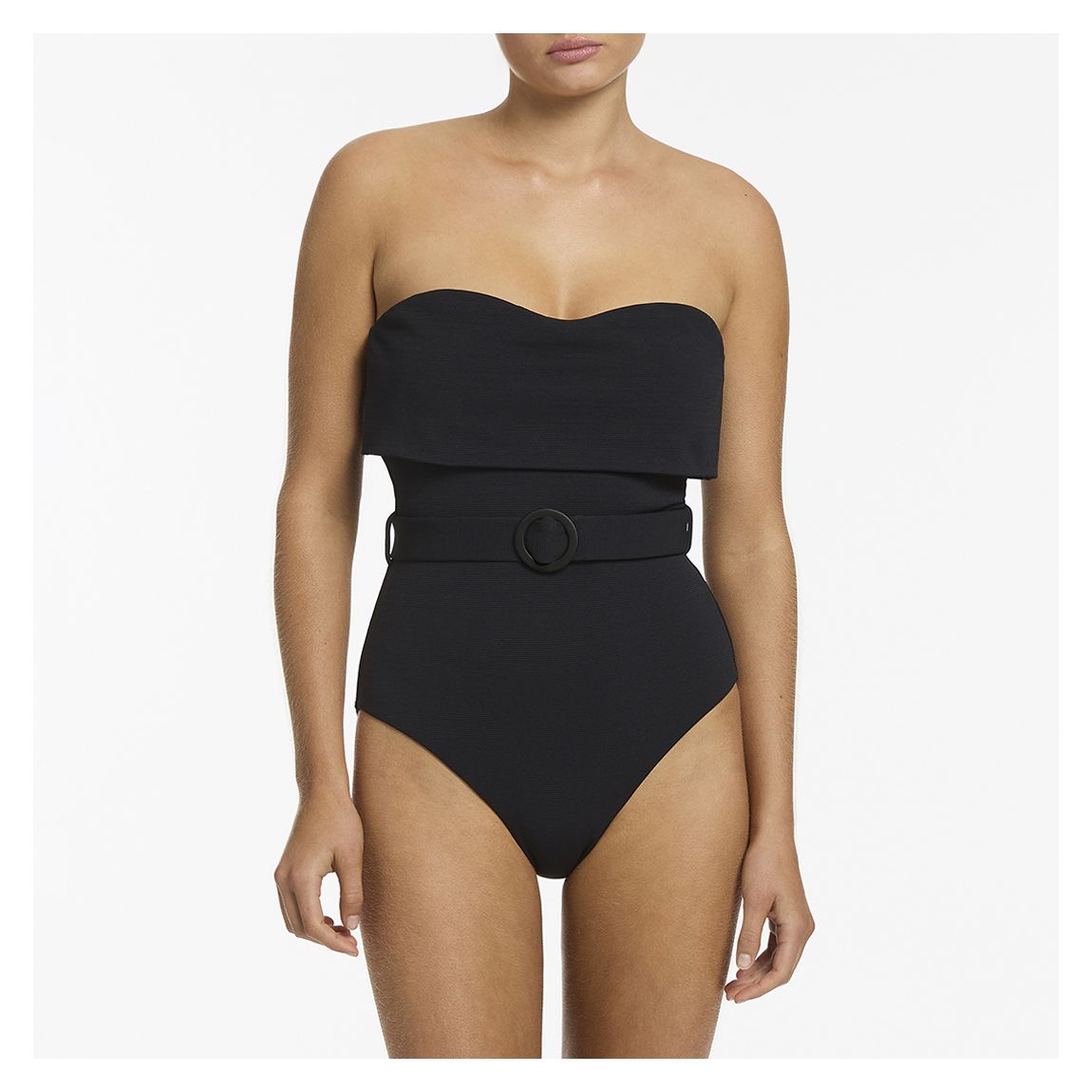 Black Bandeau Swimsuit main product photo