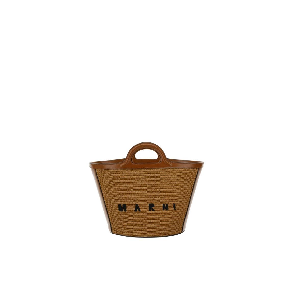 Hammock Bag - Straw and Leather Wo - Brown Shoulder Bags main product photo