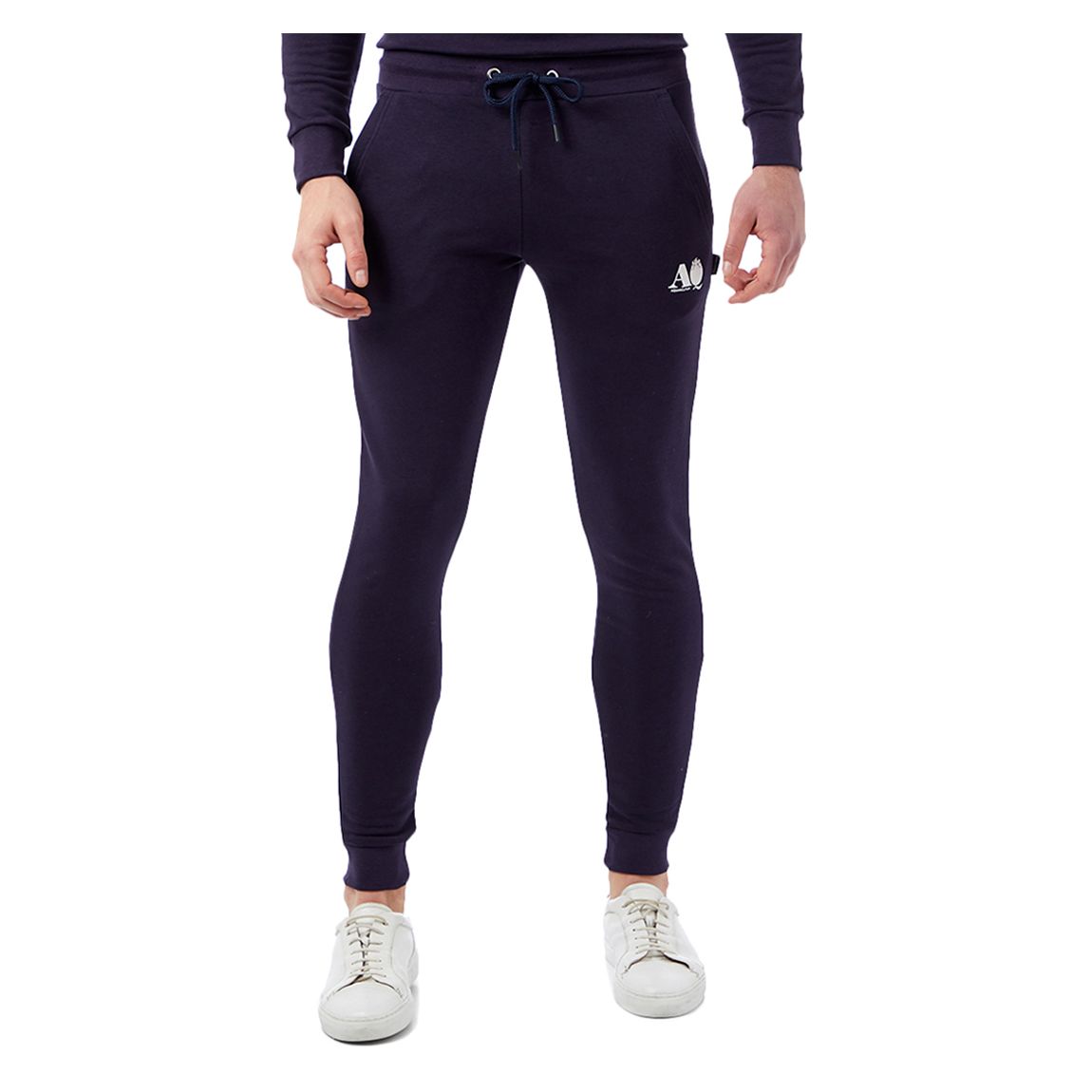Navy Small Logo Cotton Joggers main product photo