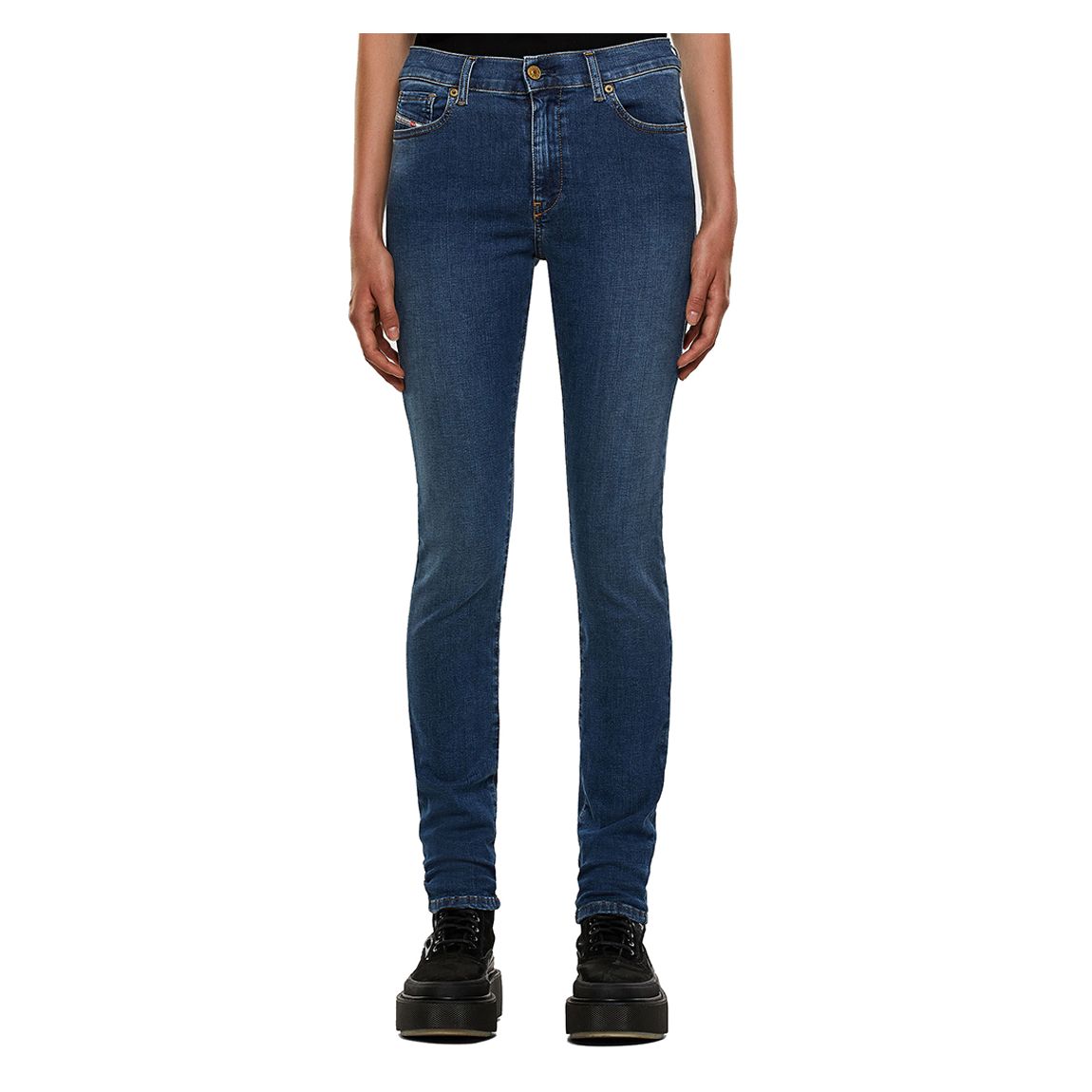 Dark Blue D-Roisin Skinny Stretch Jeans main product photo