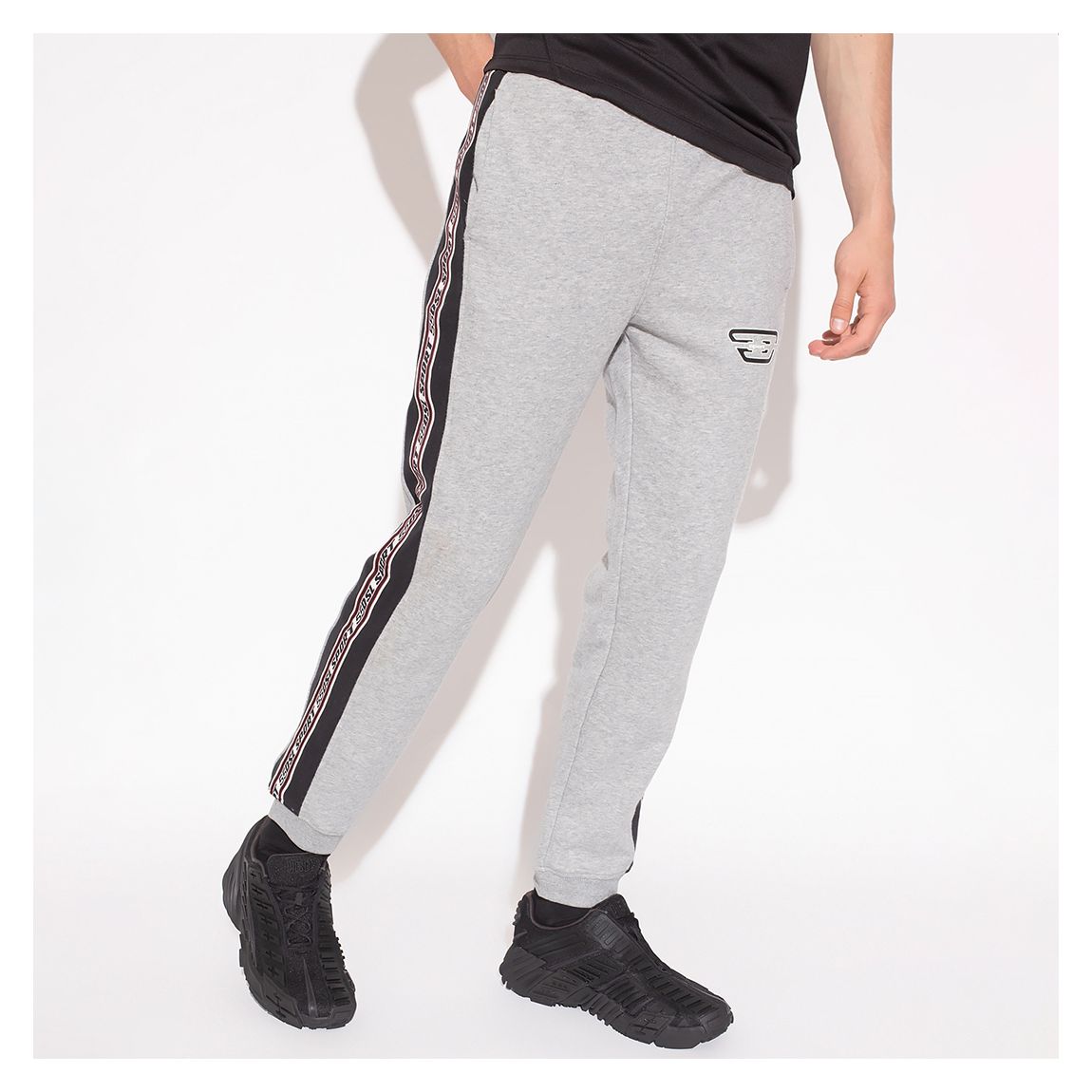 Grey Bounss Branded Cotton Joggers main product photo