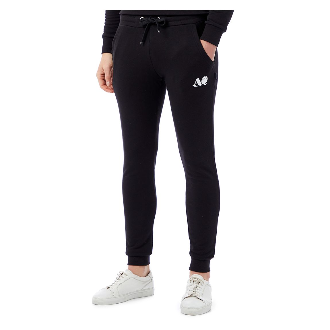 Black Small Logo Cotton Joggers main product photo
