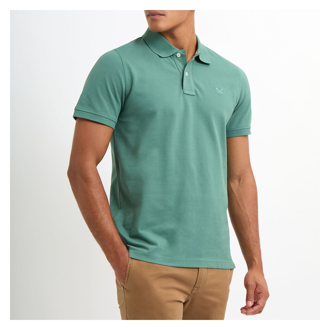 Green Melbury Cotton Polo main product photo