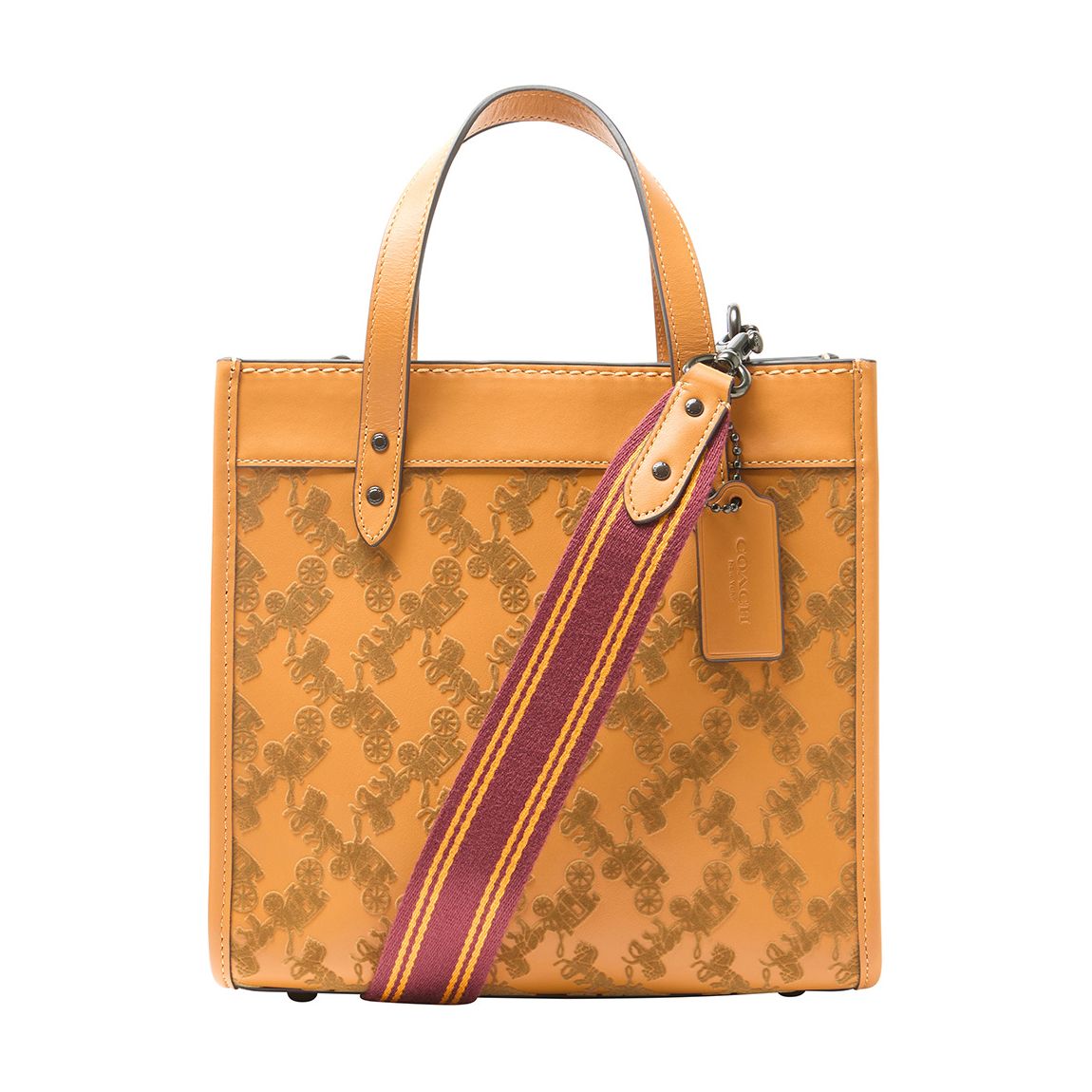 Butterscotch Textured Horse And Carriage Field Tote 22 main product photo