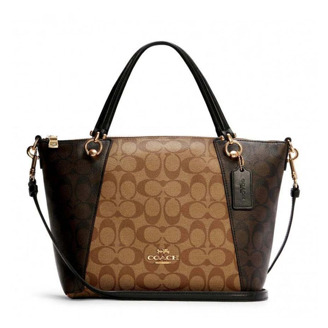 Brown Blocking Kacey Satchel main product photo
