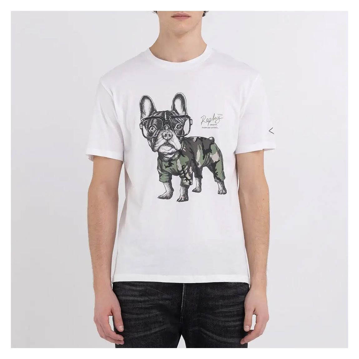 White Bulldog Cotton T-Shirt main product photo