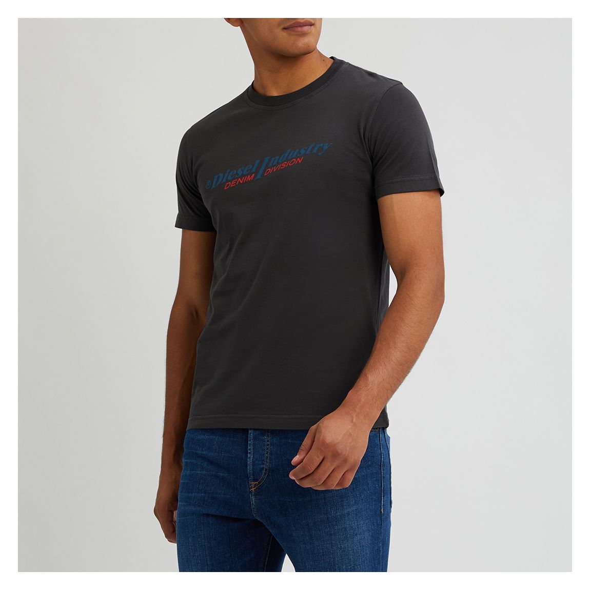 Grey Diegor Branded Cotton T-Shirt main product photo