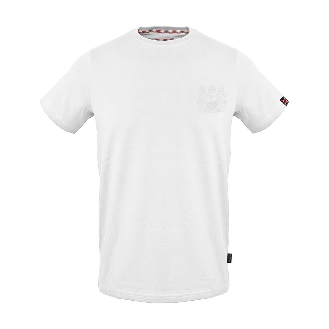 White Tonal Logo Cotton T-Shirt main product photo