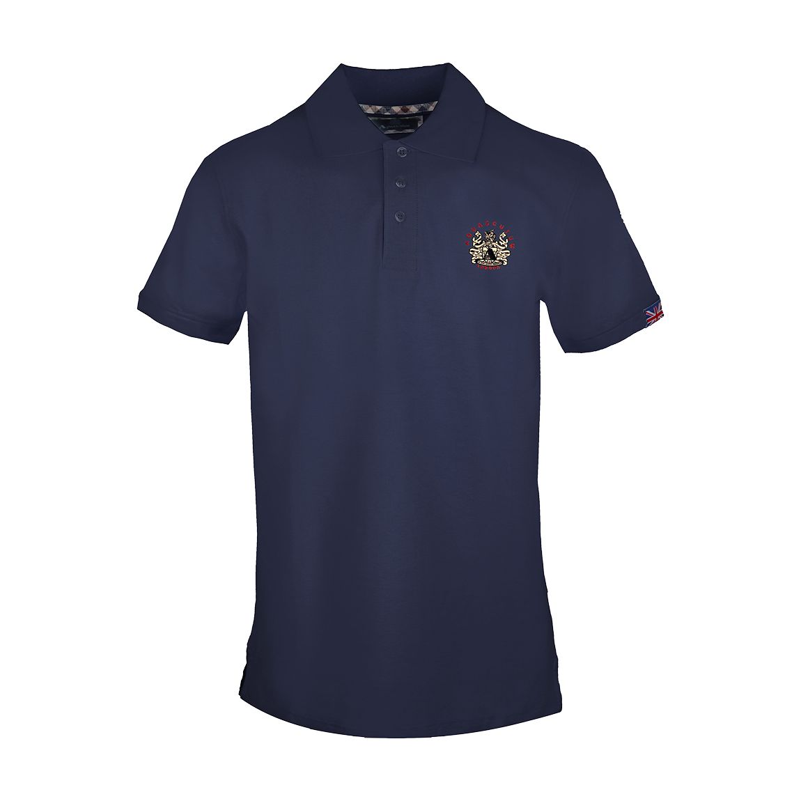 Navy Chest Logo Cotton Polo Shirt main product photo