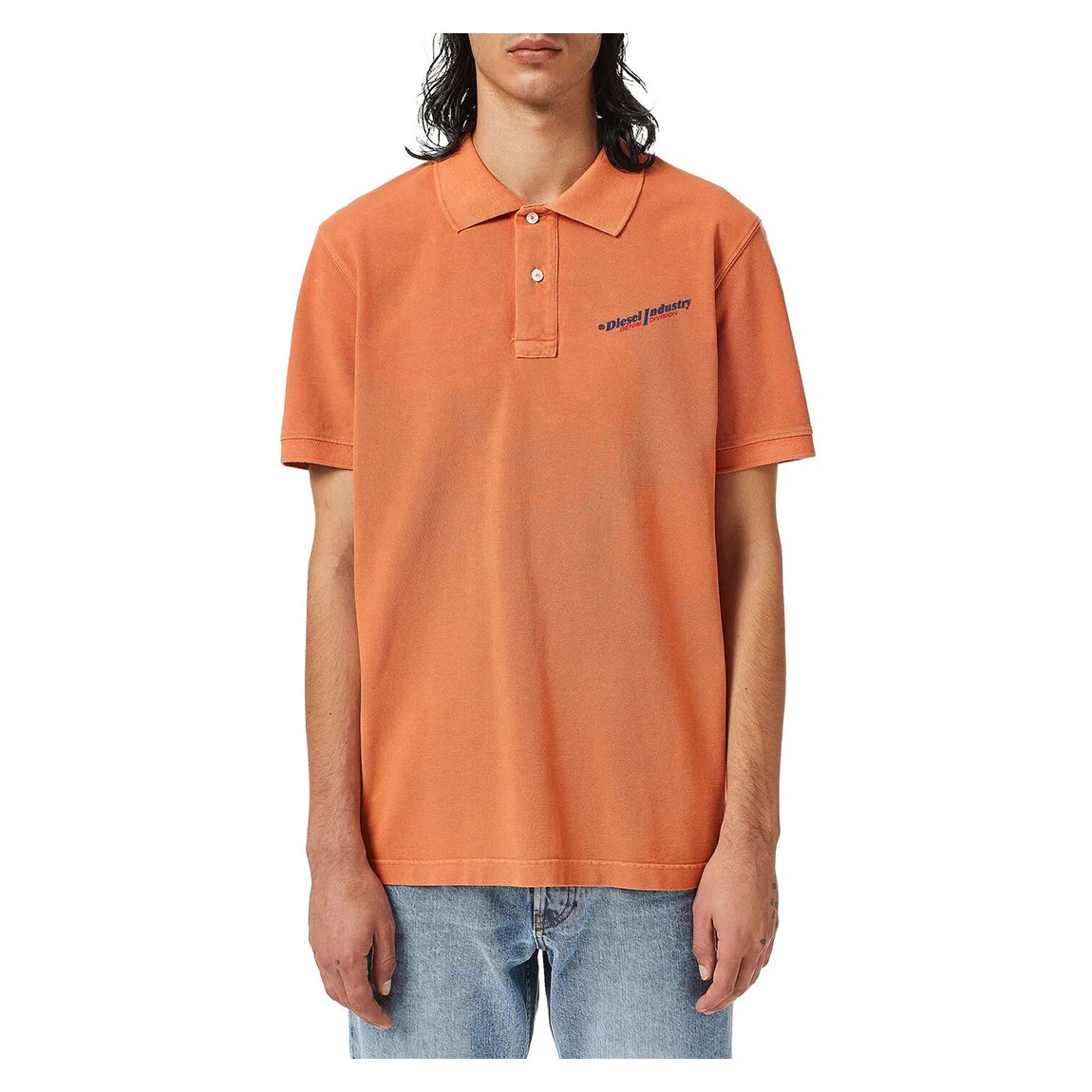 Burnt Orange Smith Cotton Polo Top main product photo