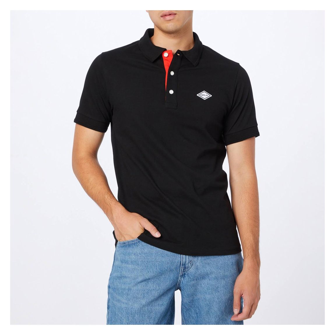 Black Short Sleeve Polo Shirt main product photo
