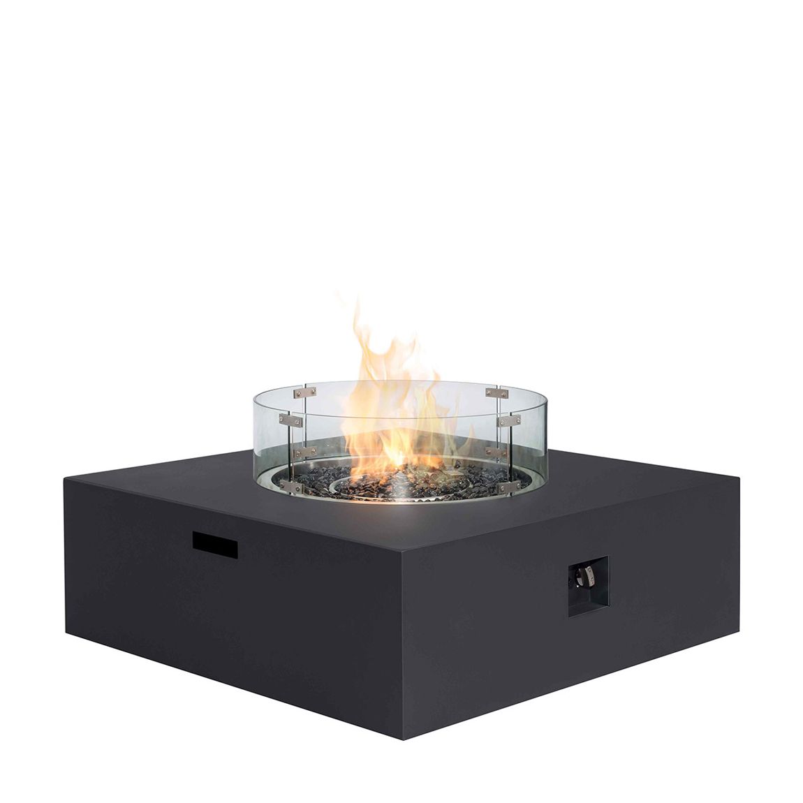 Fire Pit Coffee Table 100cm x 100cm Square / Charcoal main product photo