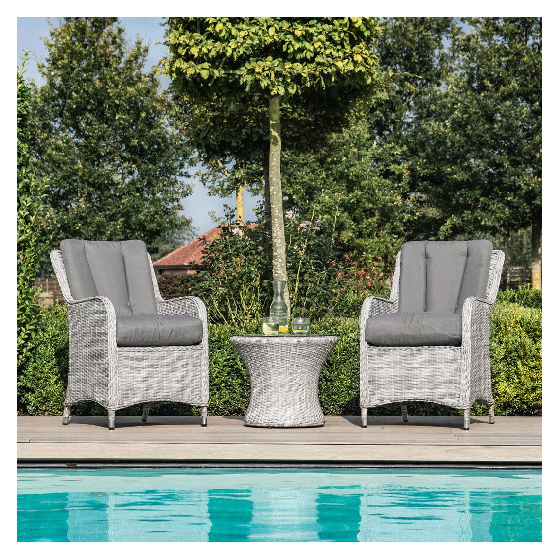 Ascot Bistro Set, Grey main product photo