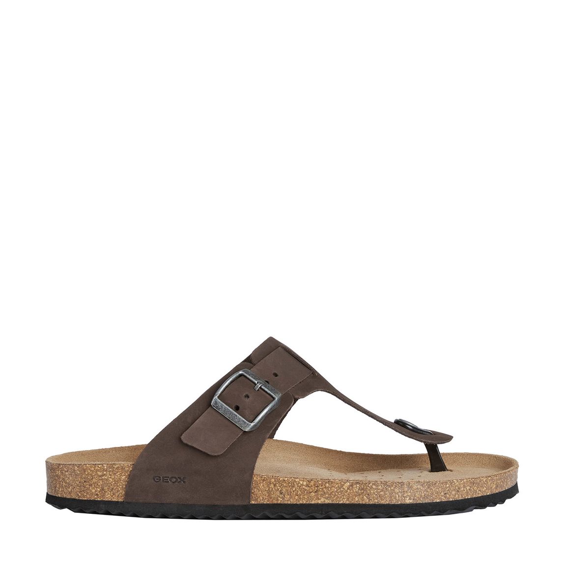 Dark Coffee Nubuck Toe Post Sandals main product photo