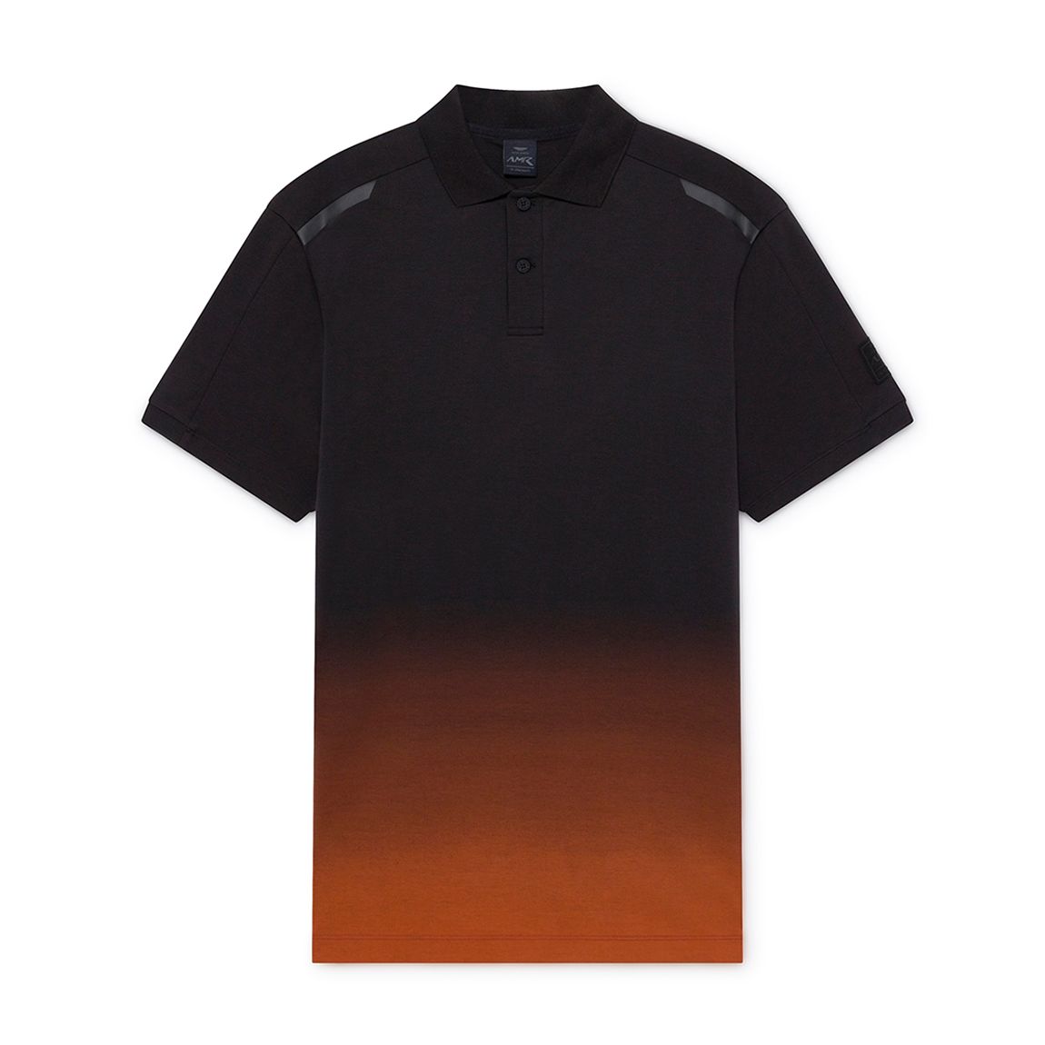 Black/Orange Cotton AMR Fade Polo main product photo