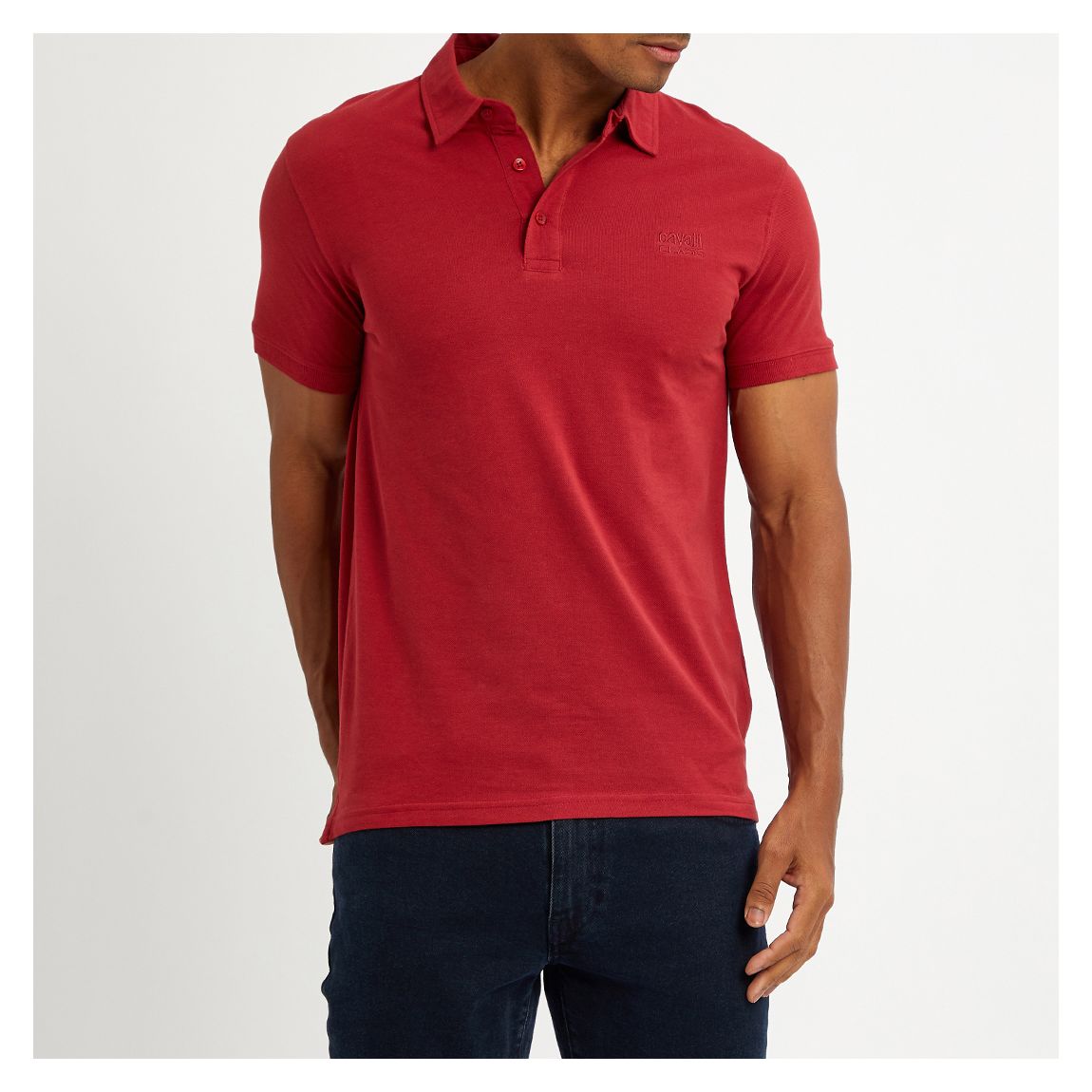 Red Small Crest Polo Top main product photo